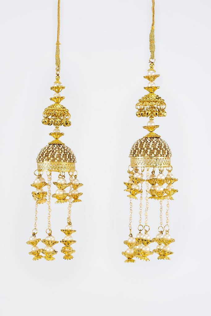 Vivinia By Vidhi Mehra Gold Plated Womens Pair Of Kaleeras (Freesize)-Vkl041 : VKL041