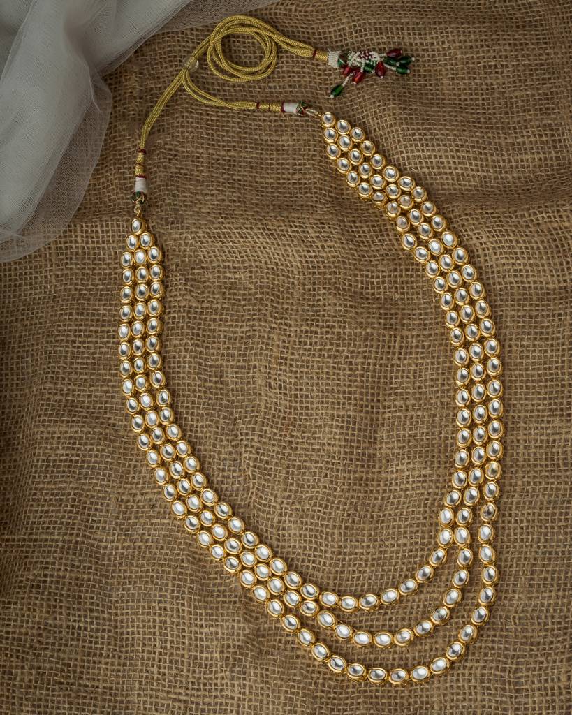 Vivinia By Vidhi Mehra Gold Plated Womens Kundan, Polki Necklace Set-Vn010 : VN010