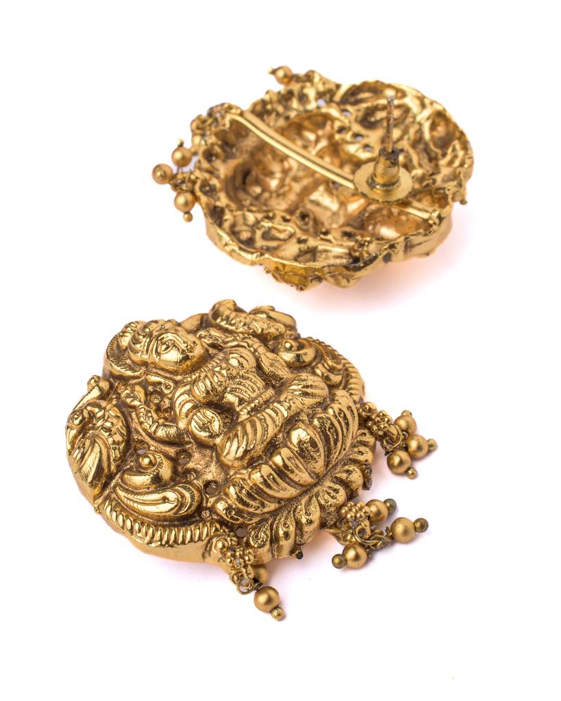 Vivinia By Vidhi Mehra Saadgi Gold Plated Womens Long Necklace Set With Pair Of Earrings -Vn1040 : VN1040