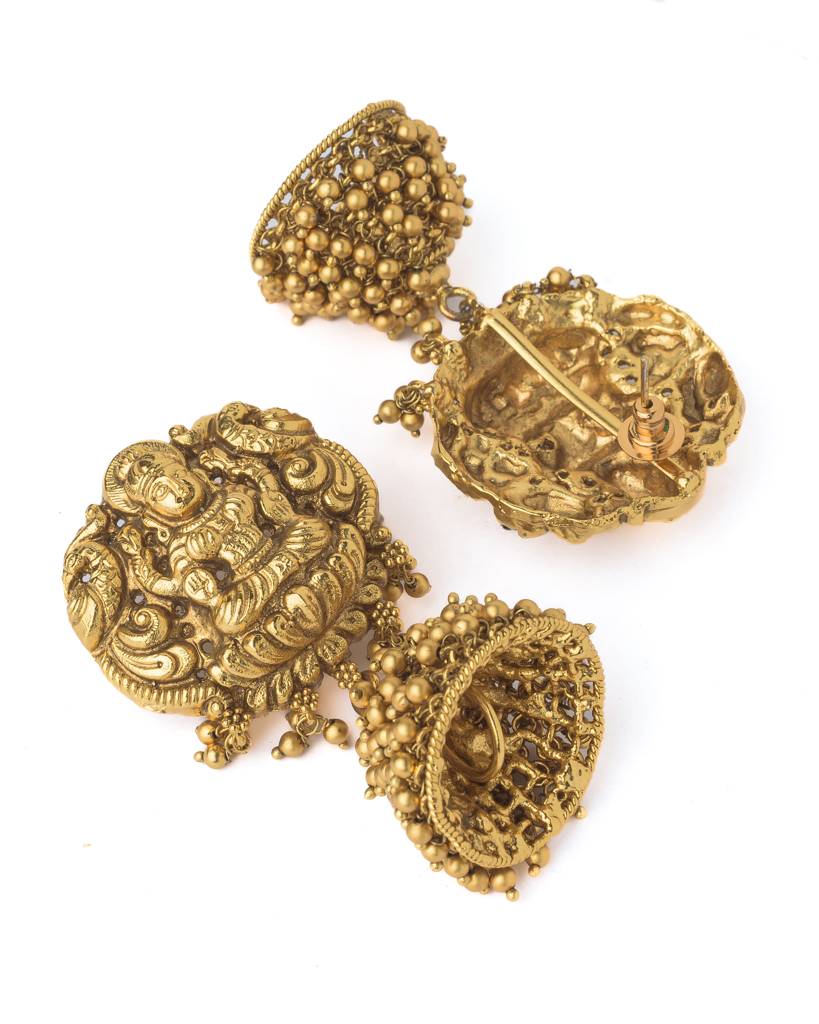Vivinia By Vidhi Mehra Gold Plated Womens Short Necklace Set With Pair Of Earrings-Vn1052 : VN1052