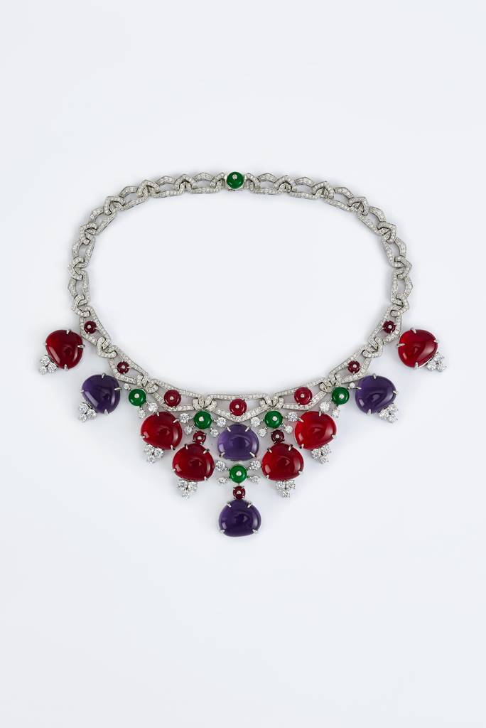 Vivinia By Vidhi Mehra Florence Silver Plated Multi Womens Contemporary Short Necklace Set -Vn816 : VN816