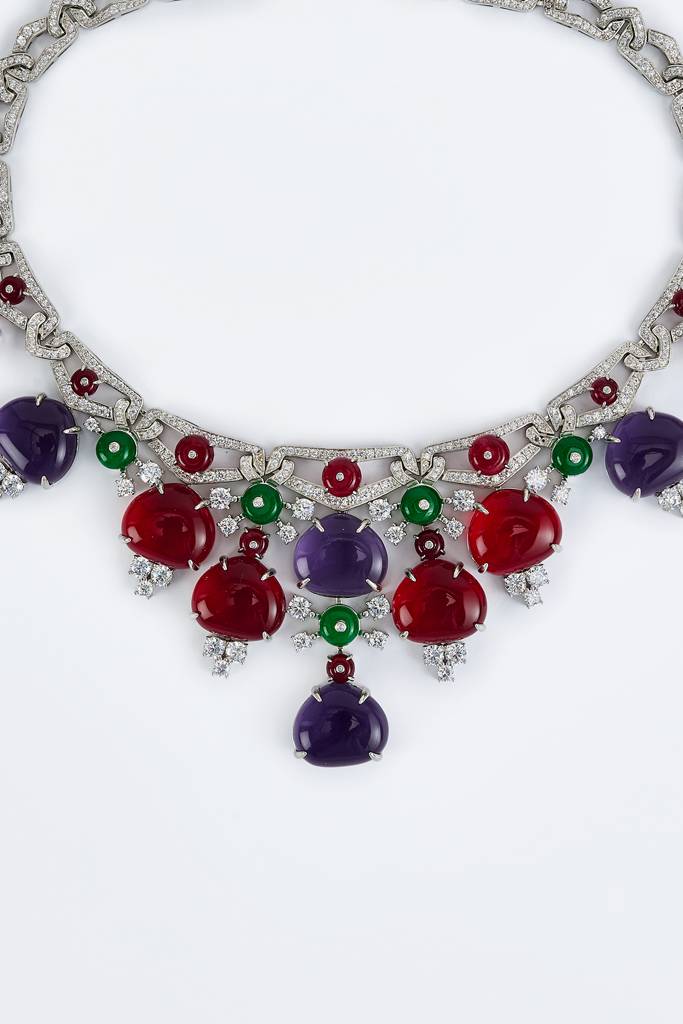 Vivinia By Vidhi Mehra Florence Silver Plated Multi Womens Contemporary Short Necklace Set -Vn816 : VN816