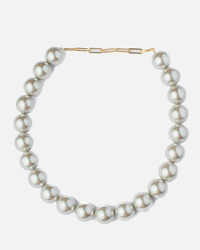 Vivinia By Vidhi Mehra Florence Grey Womens Pearl Short Necklace Set -Vn870 : VN870