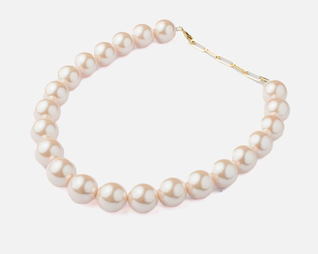 Vivinia By Vidhi Mehra Florence White Womens Pearl Short Necklace Set -Vn871 : VN871