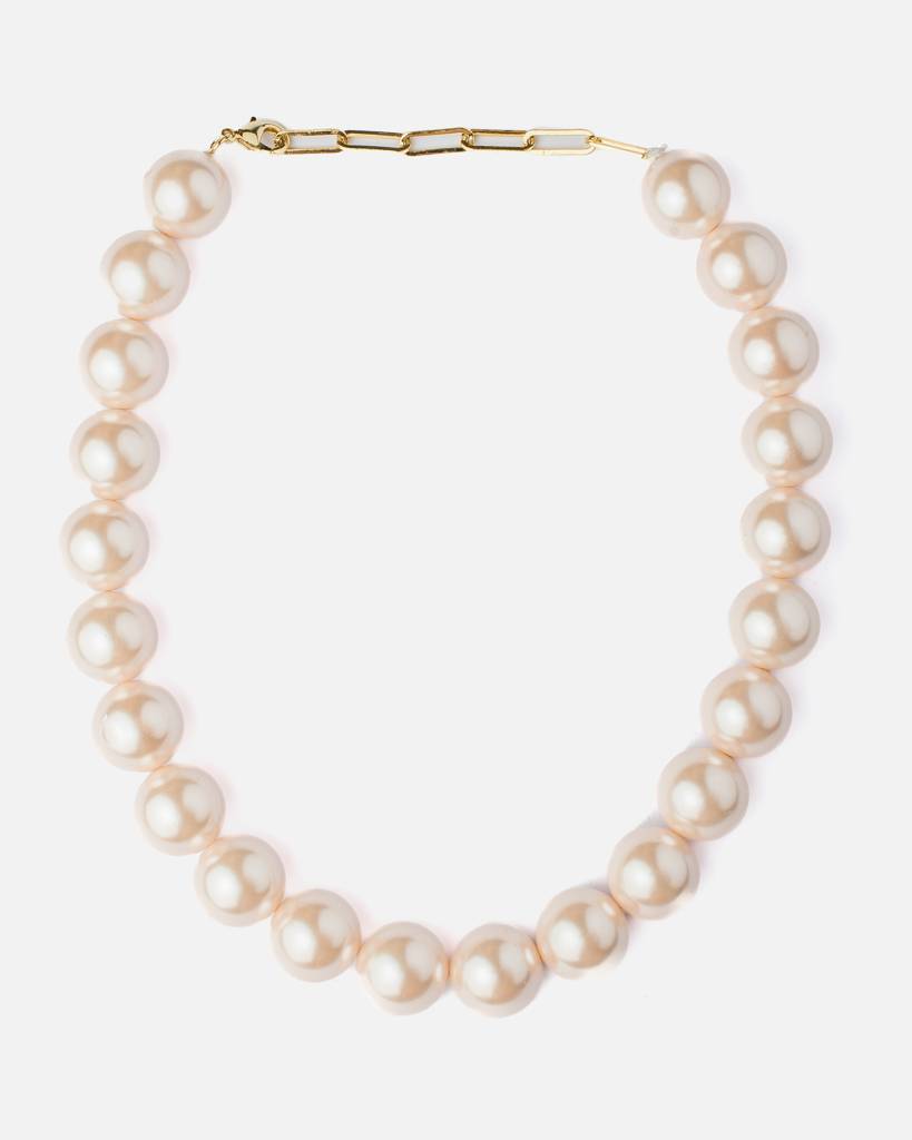 Vivinia By Vidhi Mehra Florence White Womens Pearl Short Necklace Set -Vn871 : VN871