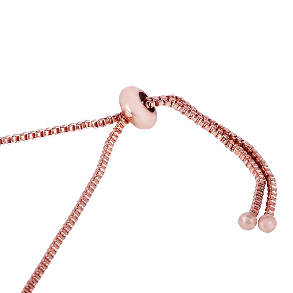 Graceful Rose Charm Bracelet For Women|Elegant Rose Design With White American Diamonds For A Touch Of Eternal : 102210-RGWEBR