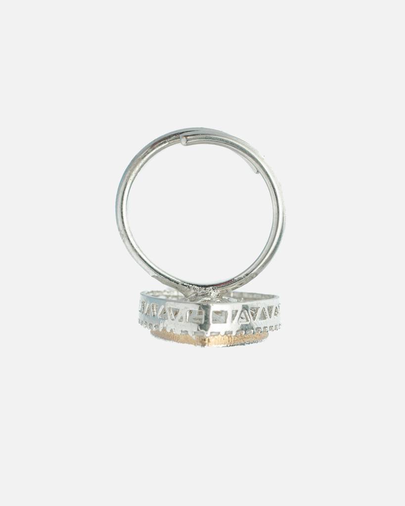 Vivinia By Vidhi Mehra Zia 2.0 Gold Plated Womens Zircon Ring-Vr021 : VR021