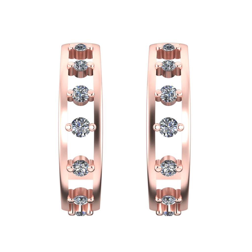 Loop 0.25 Carat Diamond Earrings : VYE01