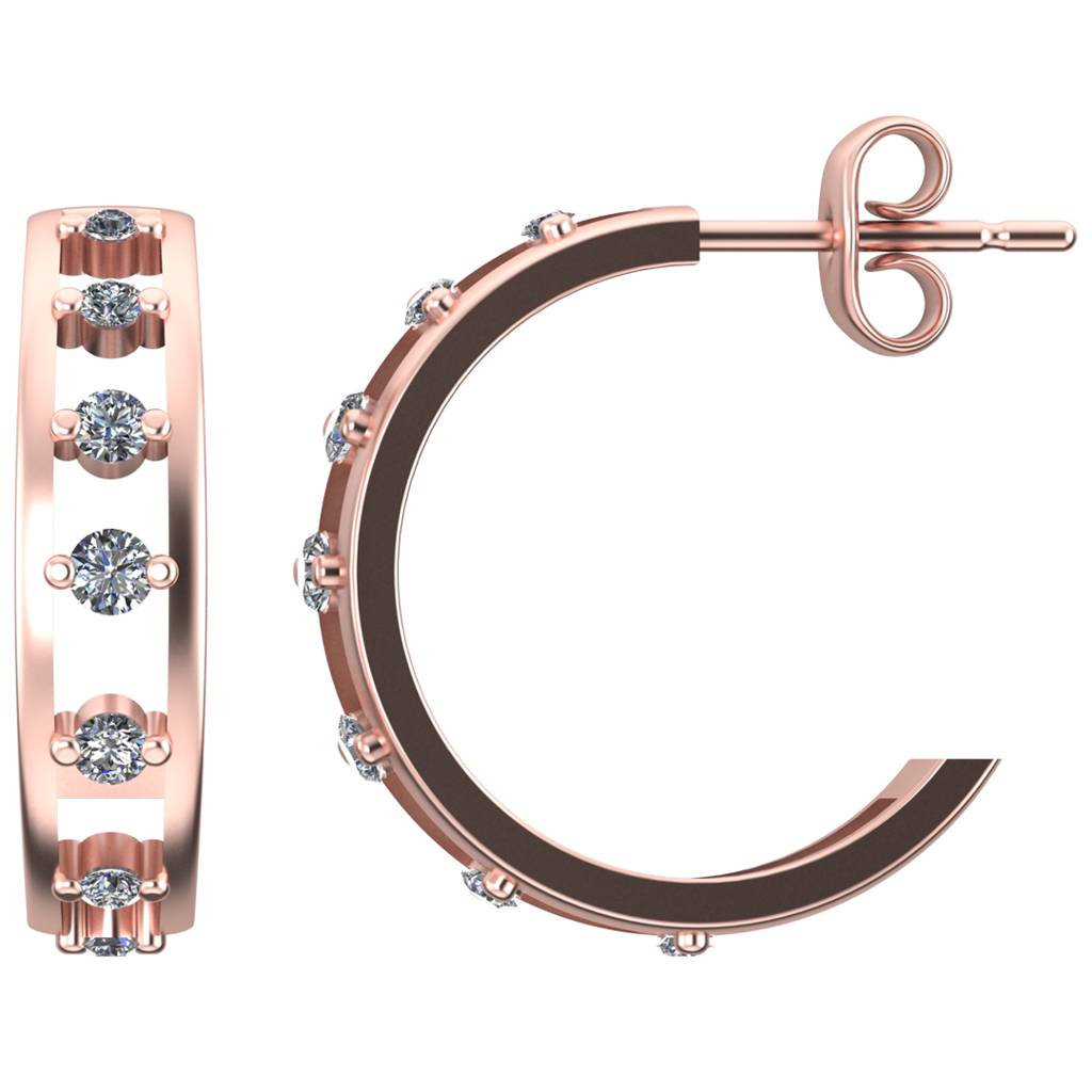 Loop 0.25 Carat Diamond Earrings : VYE01