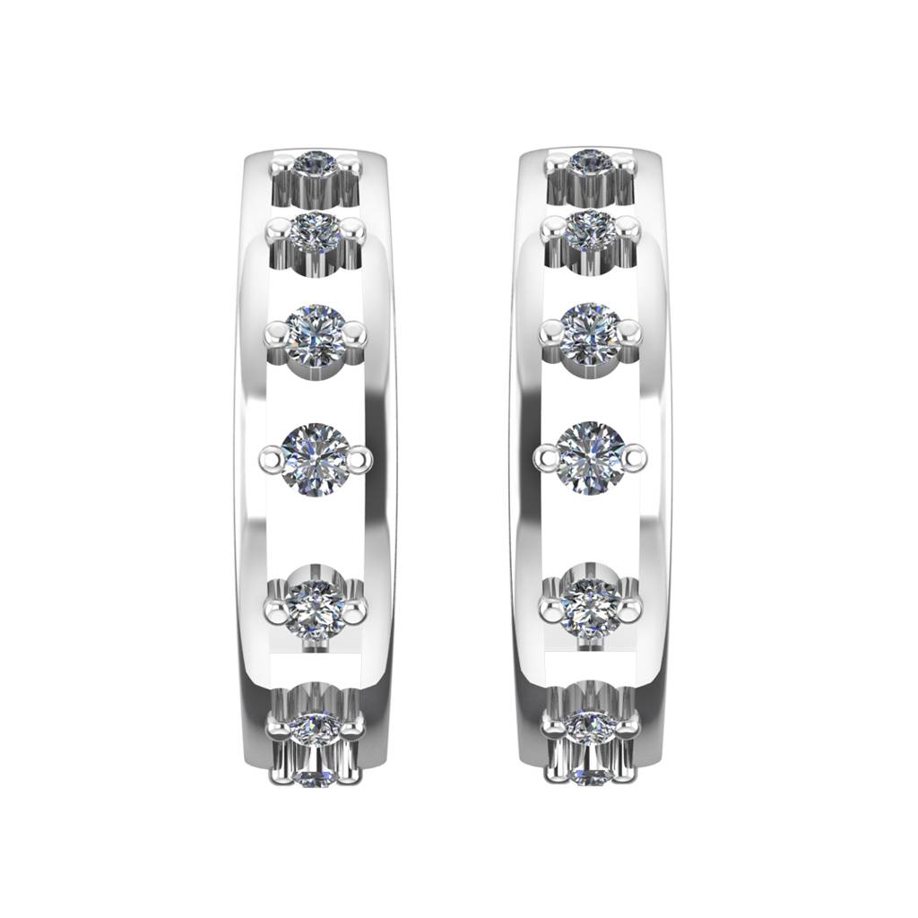 Loop 0.25 Carat Diamond Earrings : VYE01
