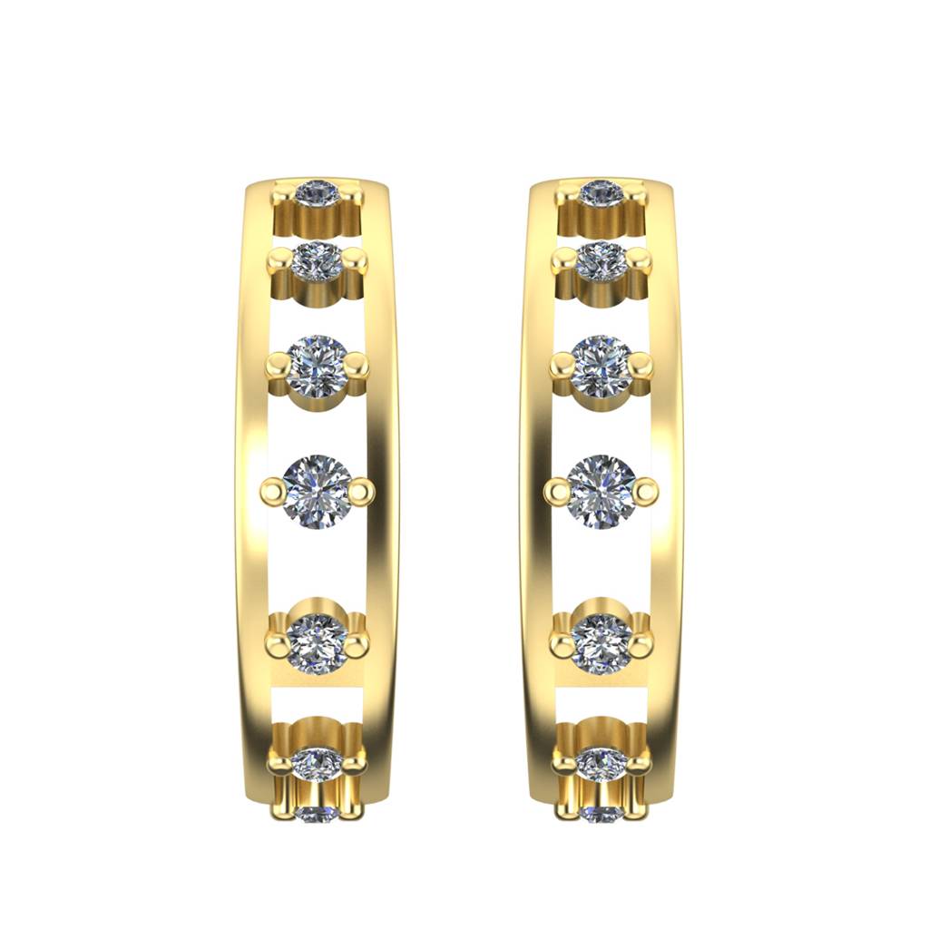 Loop 0.25 Carat Diamond Earrings : VYE01