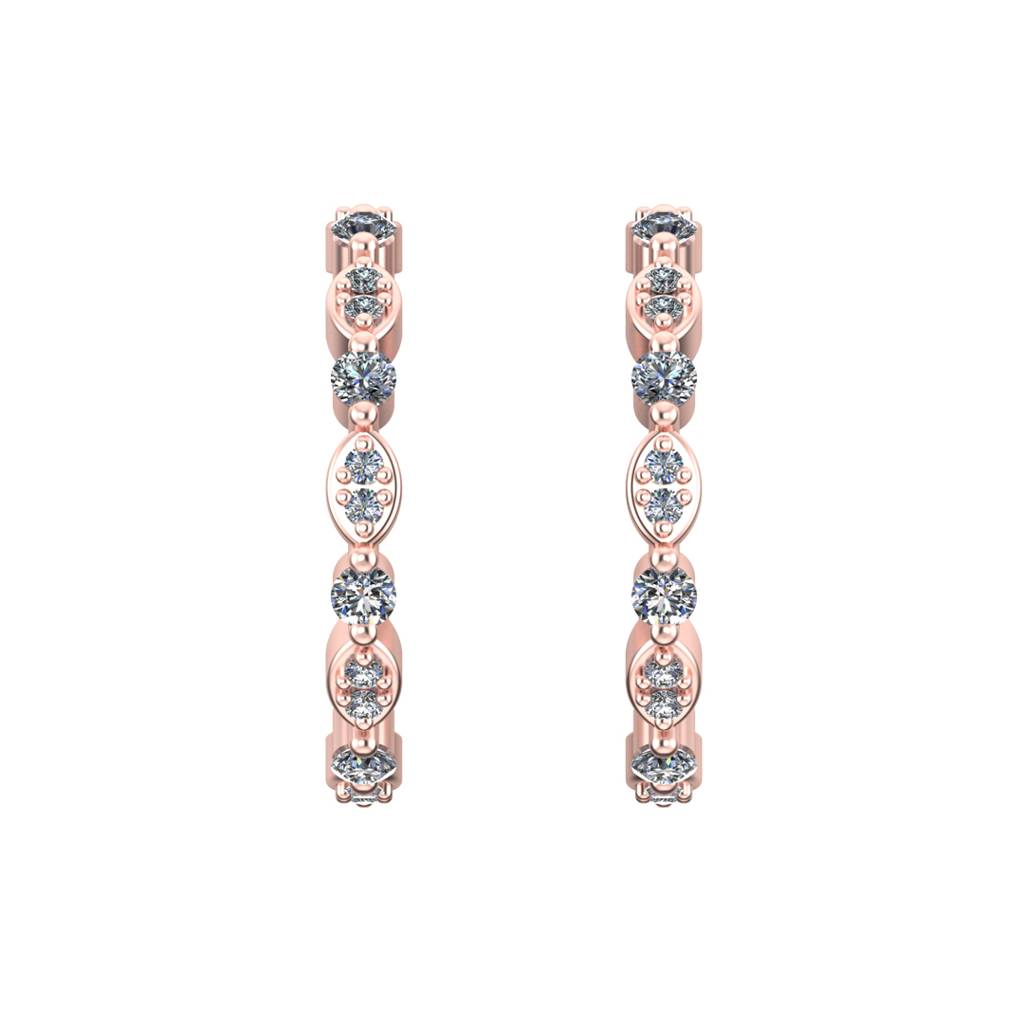 Halo 0.20 Carat Diamond Earrings : VYE02
