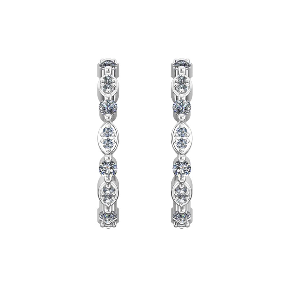 Halo 0.20 Carat Diamond Earrings : VYE02