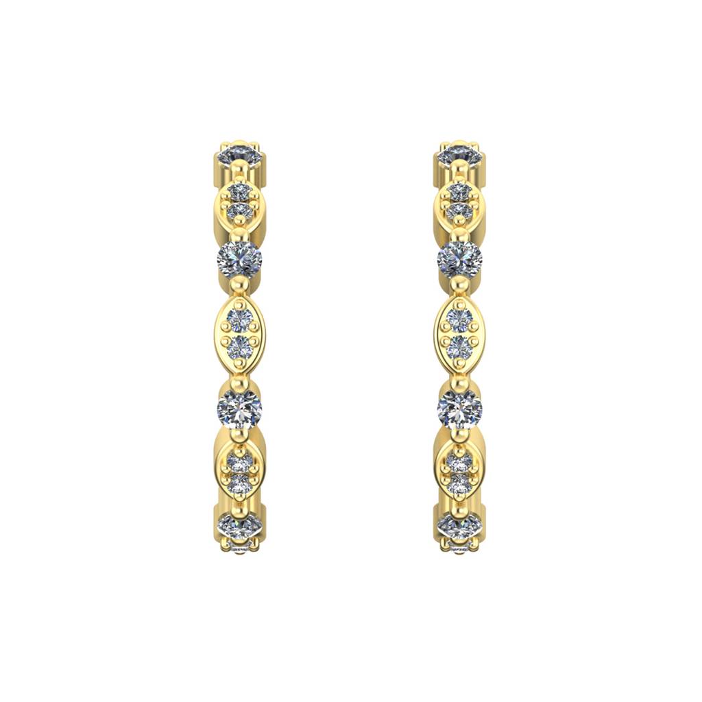 Halo 0.20 Carat Diamond Earrings : VYE02