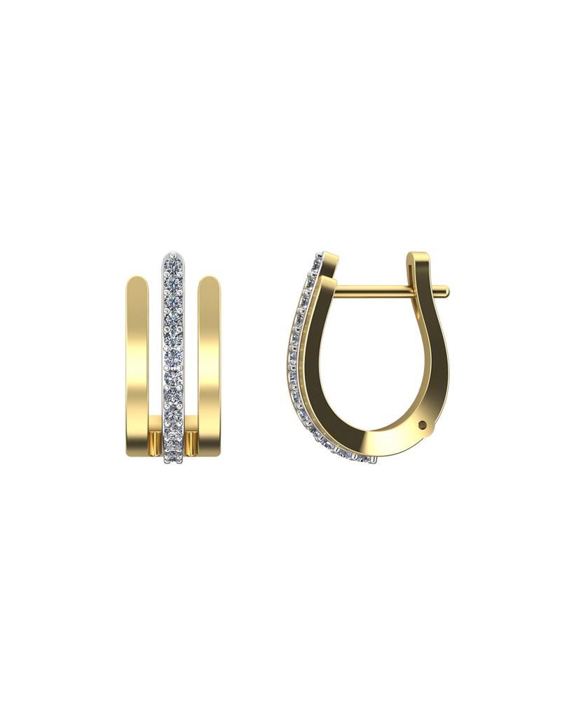 Floe 0.29 Carat Diamond Earrings : VYE18