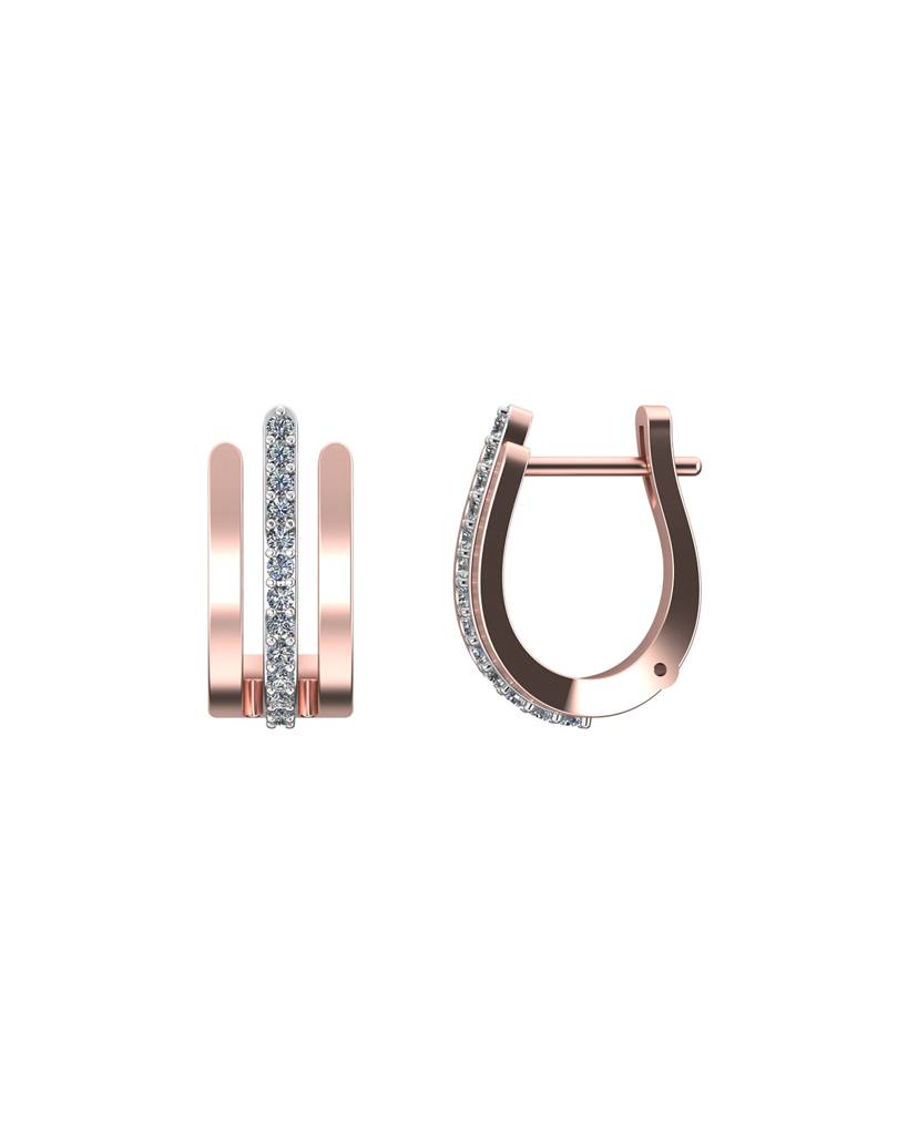 Floe 0.29 Carat Diamond Earrings : VYE18