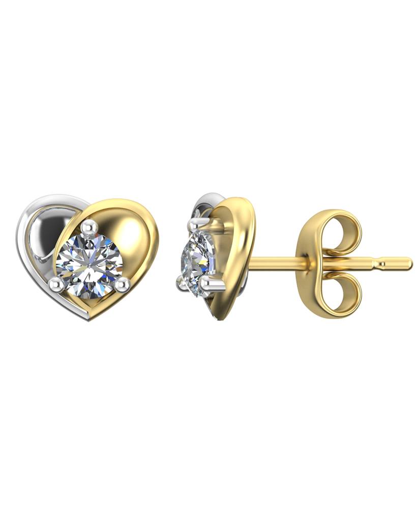 0.29 Diamond Heart Earring : VYE50