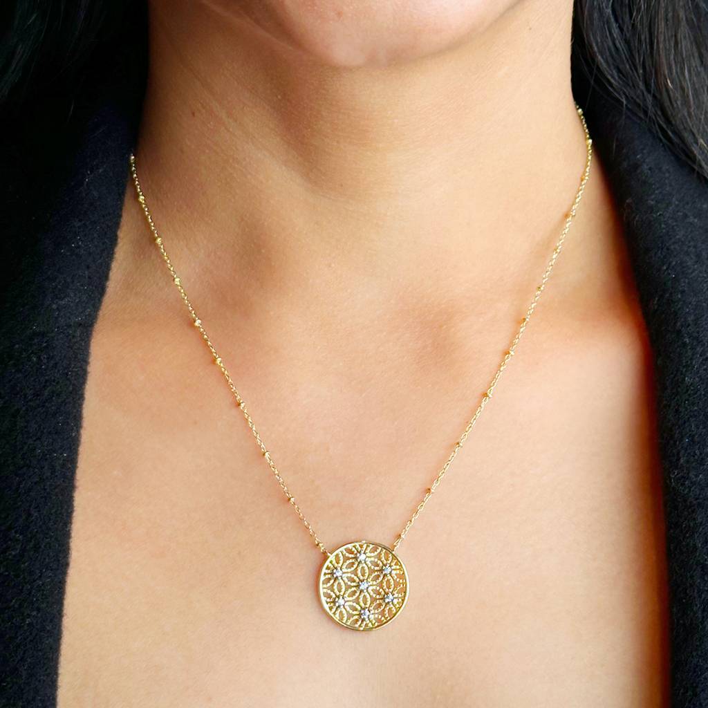 Halo 0.15 Carat Diamond Neckpiece : VYN01