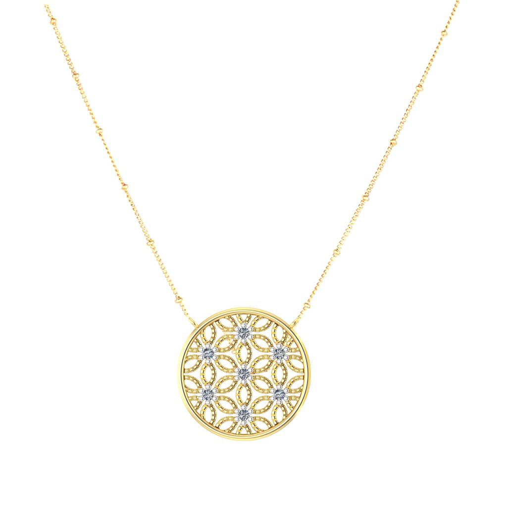 Halo 0.15 Carat Diamond Neckpiece : VYN01