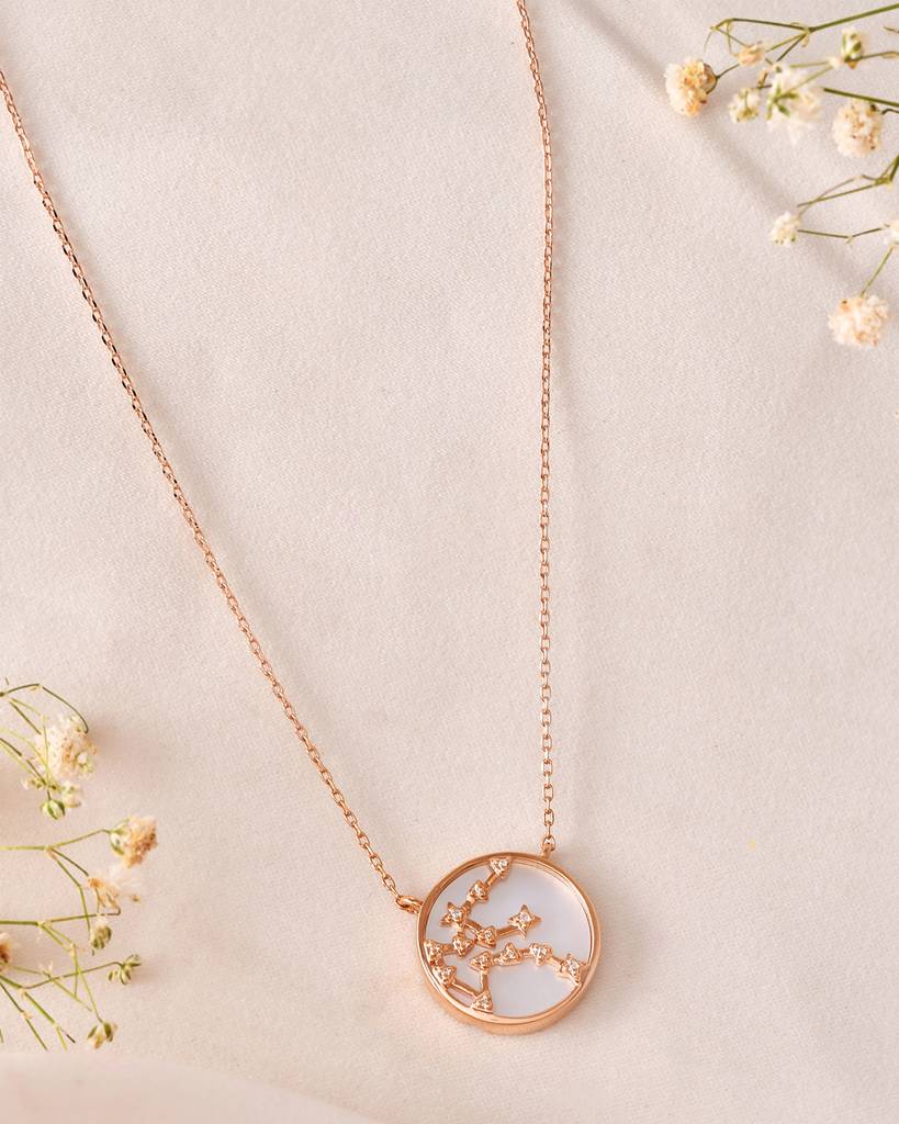 Aquarius Zodiac Necklace : VYN15-aquarius-necklace