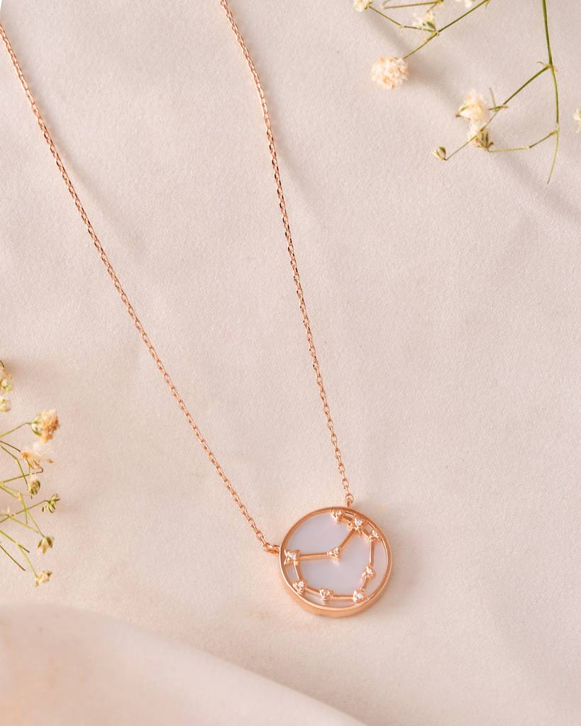 Capricorn Zodiac Necklace : VYN18-capricorn-necklace