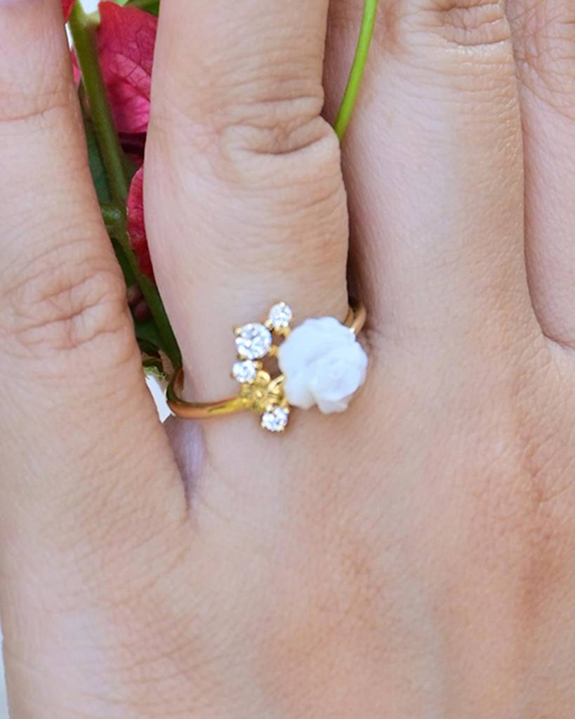 Rosebud 0.20 Carat Diamond Ring : VYR41