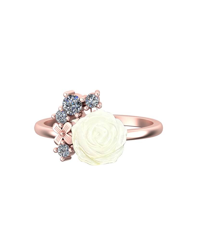 Rosebud 0.20 Carat Diamond Ring : VYR41