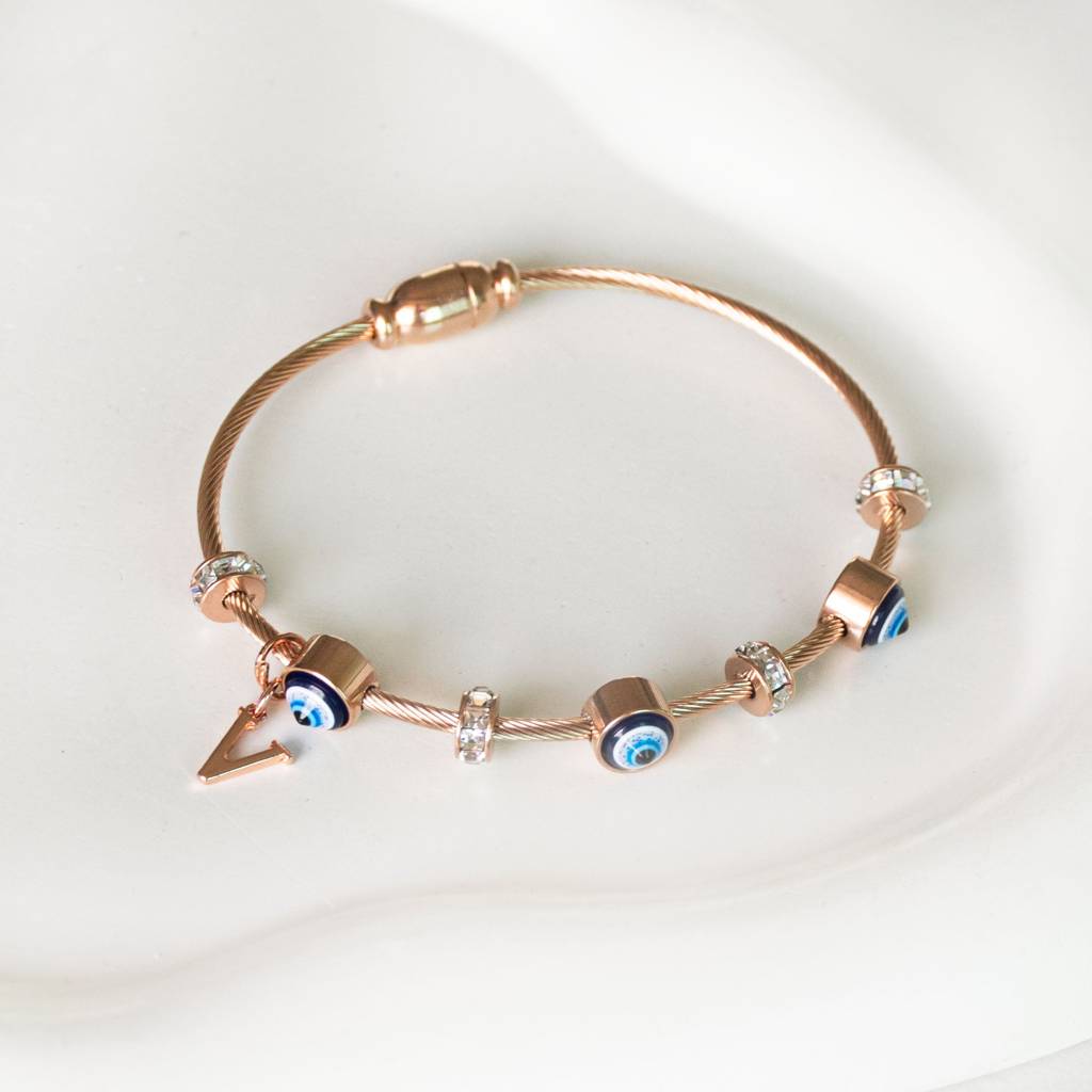 Classic-Evil-Eye-With-Personalized-Initial : BGR267U