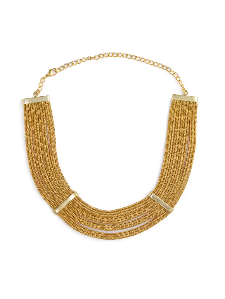 Gold Mesh Necklace : M03-EA