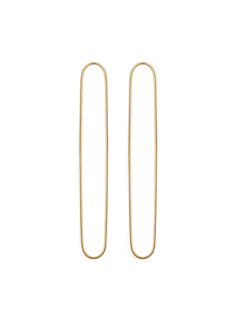 Elongated Oval Hoops : H21-EA