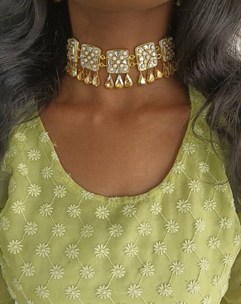 Viana Mini Set (Choker + Earrings)