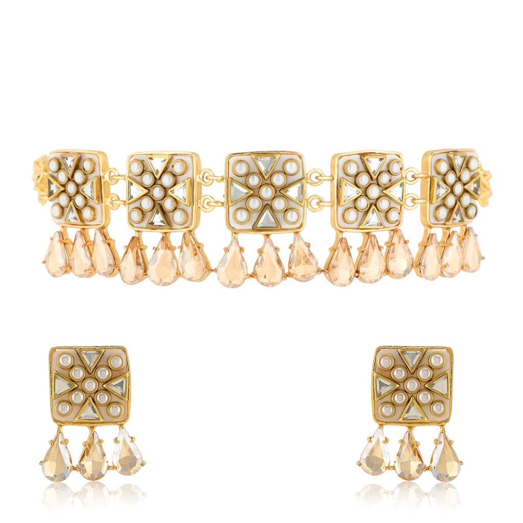 Viana Mini Set (Choker + Earrings)