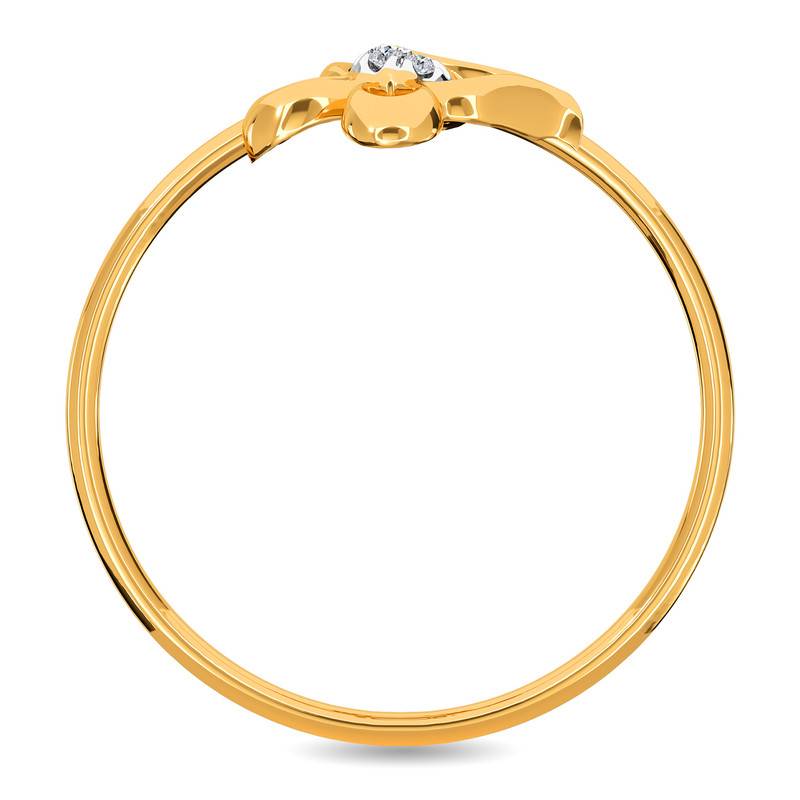 Kisna 14K Yellow Si Diamond Gold Rings For Women | Wrap Butterfly