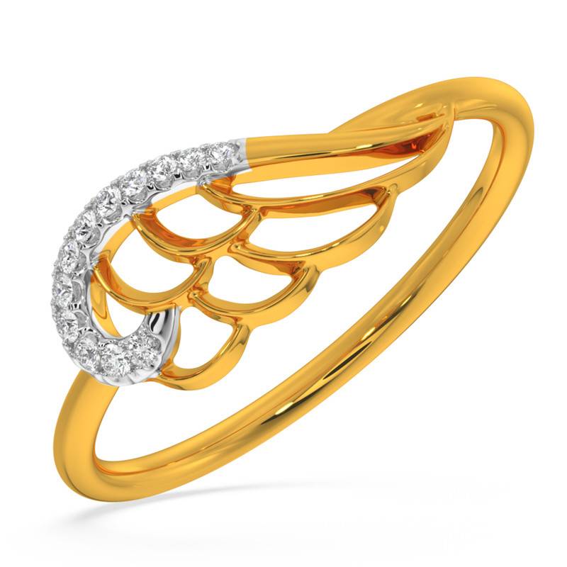 Kisna 14K Yellow Si Diamond Gold Rings For Women | Fashion Arch