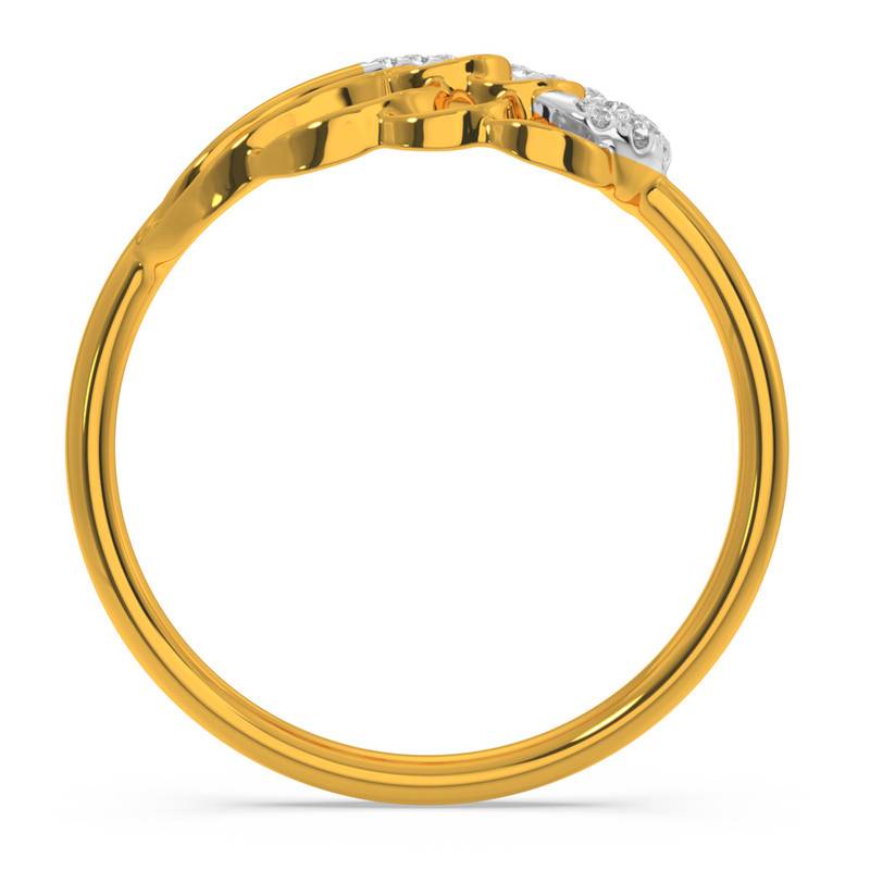 Kisna 14K Yellow Si Diamond Gold Rings For Women | Fashion Arch