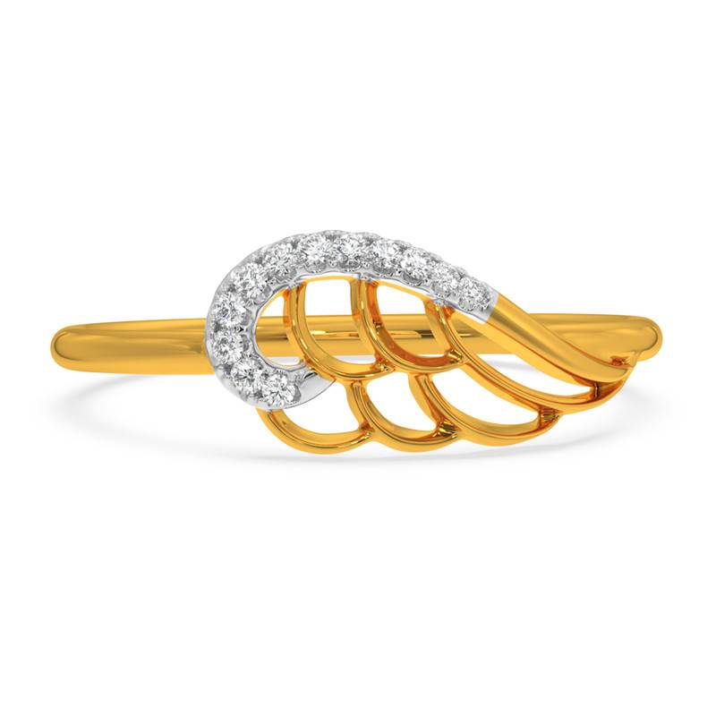 Kisna 14K Yellow Si Diamond Gold Rings For Women | Fashion Arch