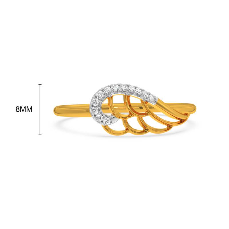 Kisna 14K Yellow Si Diamond Gold Rings For Women | Fashion Arch