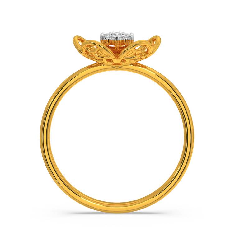 Kisna 14K Yellow Si Diamond Gold Rings For Women | Anaka