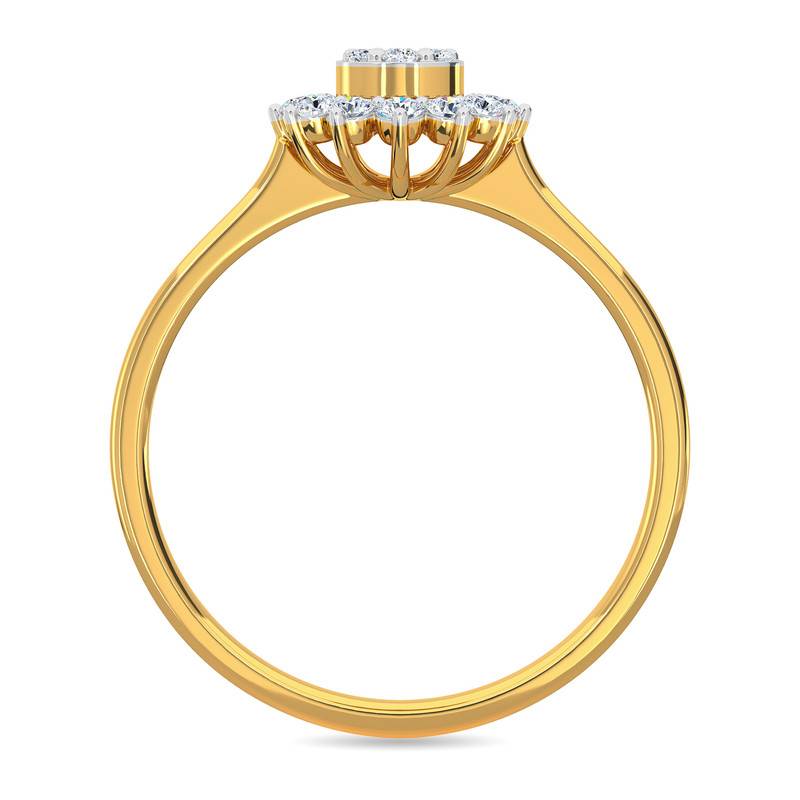 Kisna 14K Yellow Si Diamond Gold Rings For Women | Cady
