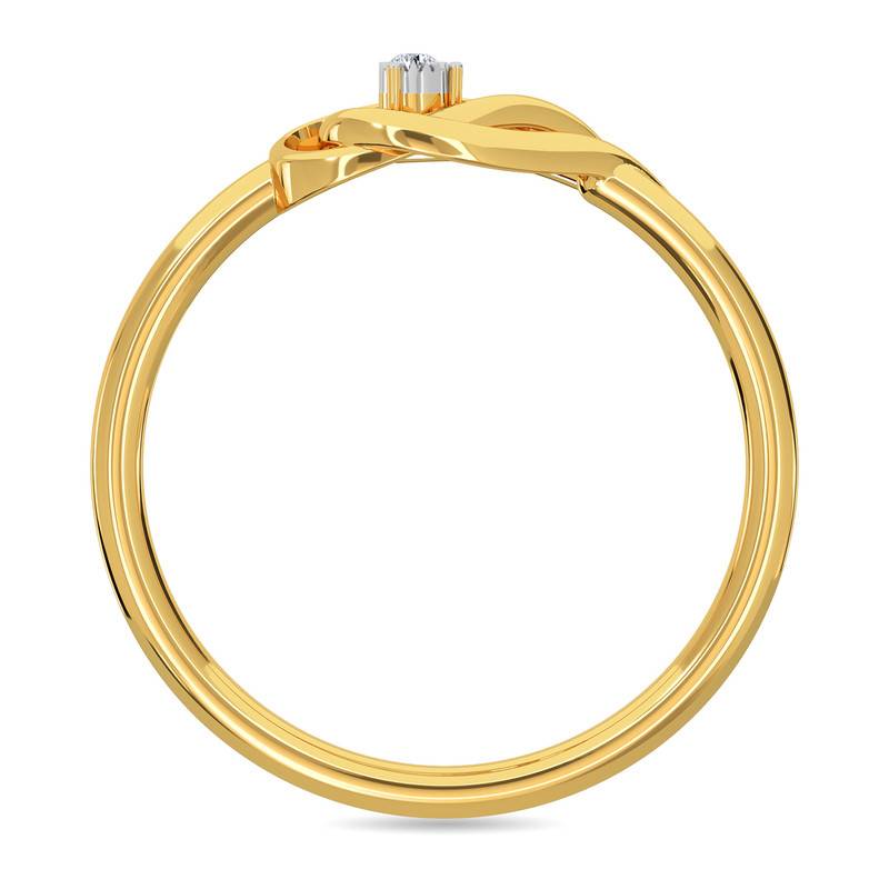 Kisna 14K Yellow Si Diamond Gold Rings For Women | Rivka