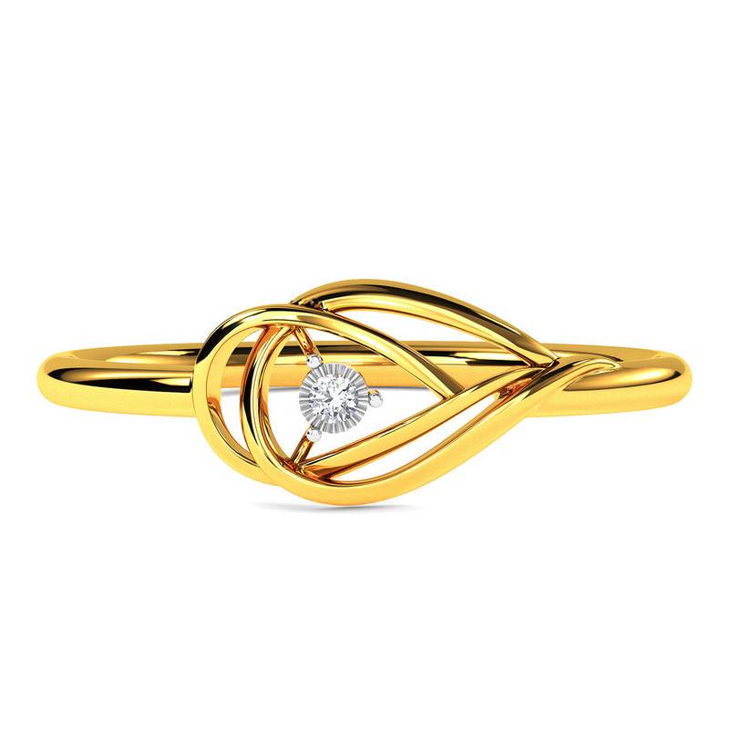 Kisna 14K Yellow Si Diamond Gold Rings For Women | Rivka