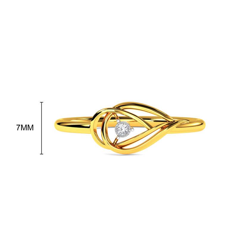 Kisna 14K Yellow Si Diamond Gold Rings For Women | Rivka