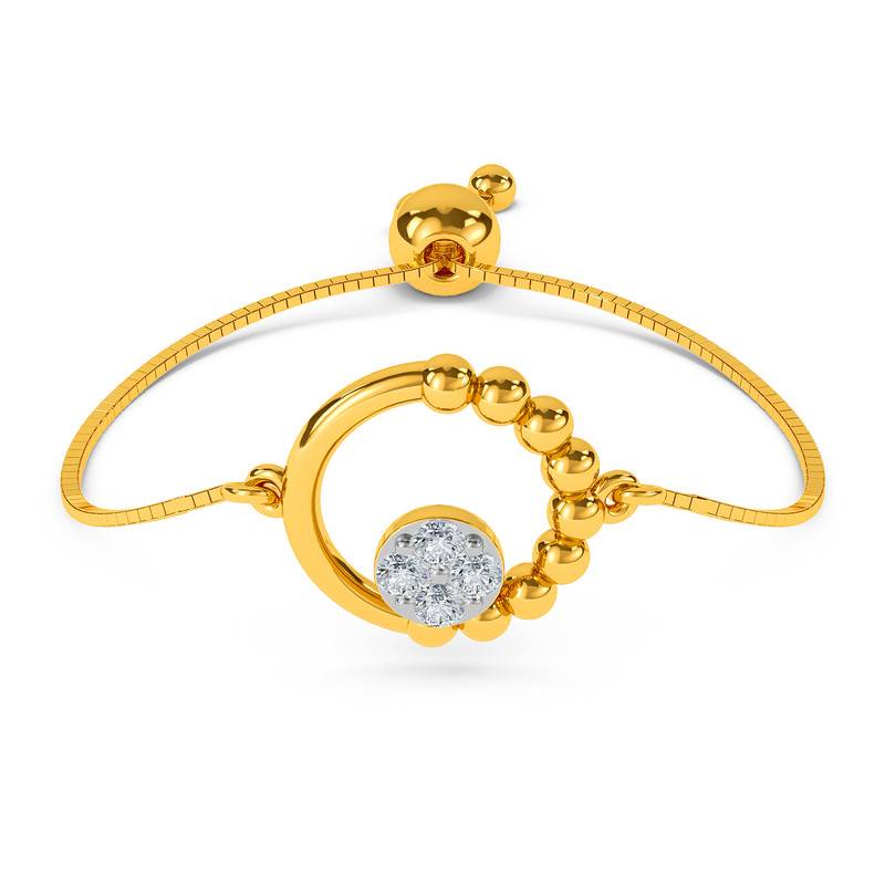 Kisna 14K Yellow Si Diamond Gold Rings For Women | Yoela Adjustable