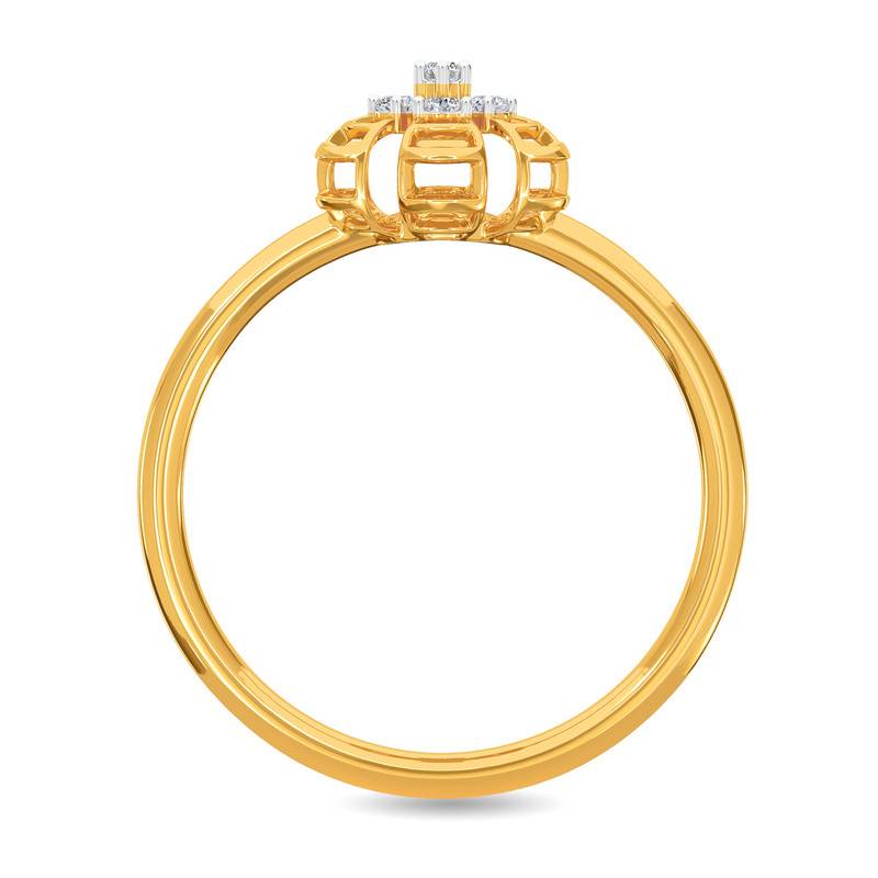 Kisna 14K Yellow Si Diamond Gold Rings For Women | Filipa