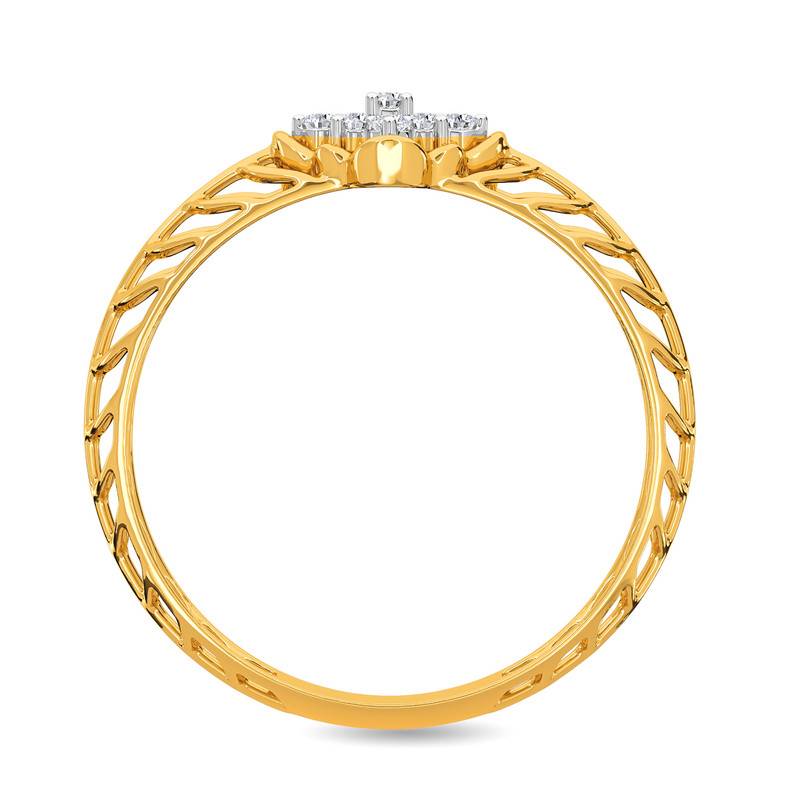 Kisna 14K Yellow Si Diamond Gold Rings For Women | Porscha