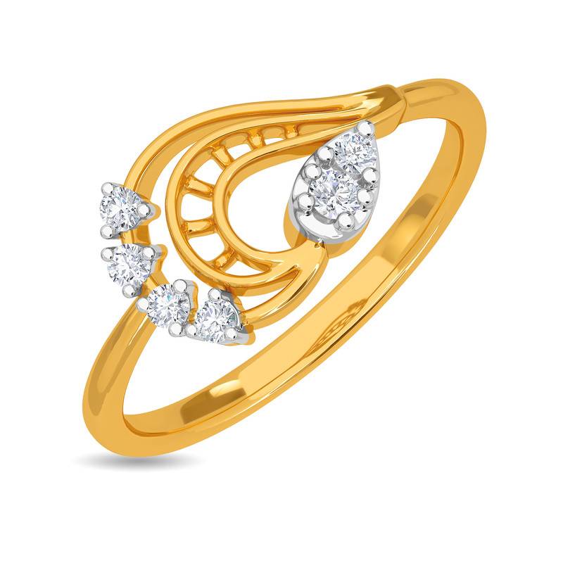 Kisna 14K Yellow Si Diamond Gold Rings For Women | Chantelle