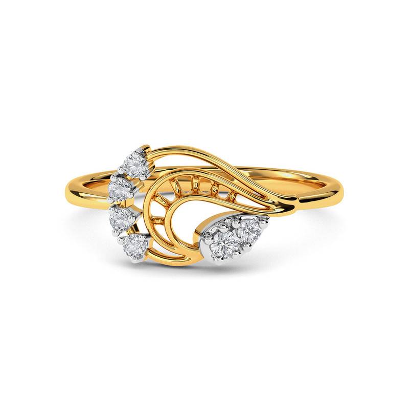 Kisna 14K Yellow Si Diamond Gold Rings For Women | Chantelle