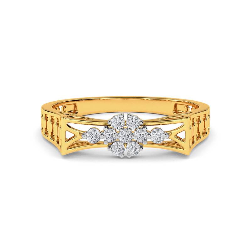 Kisna 14K Yellow Si Diamond Gold Rings For Women | Takara