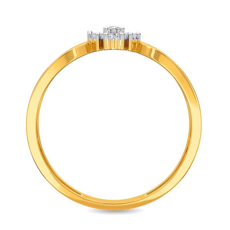 Kisna 14K Yellow Si Diamond Gold Rings For Women | Vaughn