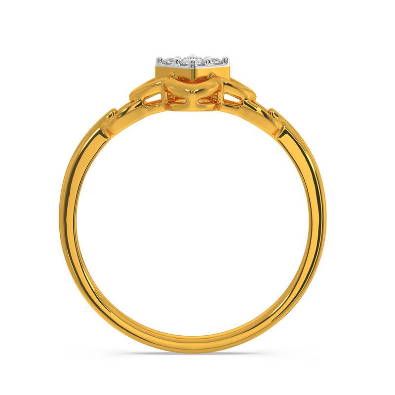 Kisna 14K Yellow Si Diamond Gold Rings For Women | Paloma